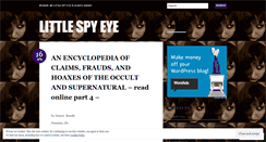 Desktop Screenshot of littlespyeye.wordpress.com