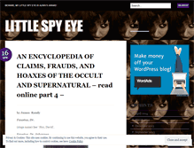 Tablet Screenshot of littlespyeye.wordpress.com