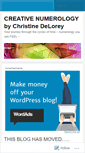 Mobile Screenshot of creativenumerology.wordpress.com
