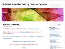 Tablet Screenshot of creativenumerology.wordpress.com