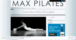 Desktop Screenshot of maxpilates.wordpress.com