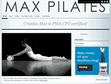 Tablet Screenshot of maxpilates.wordpress.com