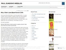 Tablet Screenshot of pauldundon.wordpress.com