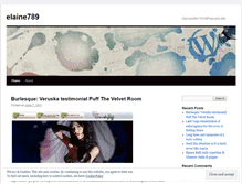Tablet Screenshot of elaine789.wordpress.com