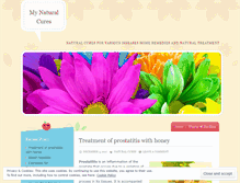 Tablet Screenshot of mynaturalcures.wordpress.com