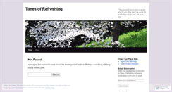 Desktop Screenshot of ecftimesofrefreshing.wordpress.com