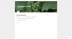 Desktop Screenshot of champagnelouvet.wordpress.com