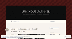 Desktop Screenshot of luminousdarkcloud.wordpress.com
