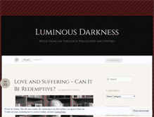 Tablet Screenshot of luminousdarkcloud.wordpress.com