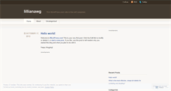 Desktop Screenshot of lillianawg.wordpress.com