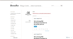 Desktop Screenshot of bazu.wordpress.com