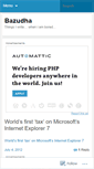 Mobile Screenshot of bazu.wordpress.com