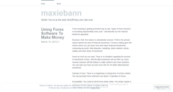 Desktop Screenshot of maxiebann.wordpress.com