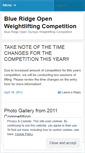 Mobile Screenshot of blueridgeopen.wordpress.com