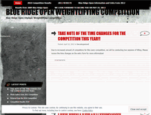Tablet Screenshot of blueridgeopen.wordpress.com