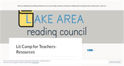 Desktop Screenshot of lakeareareadingcouncil.wordpress.com