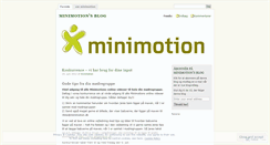 Desktop Screenshot of minimotion.wordpress.com