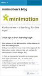 Mobile Screenshot of minimotion.wordpress.com