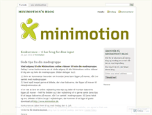Tablet Screenshot of minimotion.wordpress.com