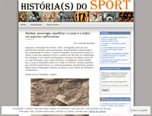 Tablet Screenshot of historiadoesporte.wordpress.com