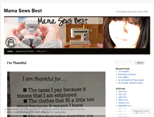 Tablet Screenshot of mamasewsbest.wordpress.com