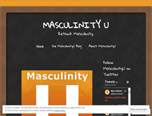 Tablet Screenshot of masculinityu.wordpress.com