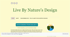 Desktop Screenshot of livebynaturesdesign.wordpress.com