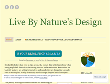 Tablet Screenshot of livebynaturesdesign.wordpress.com