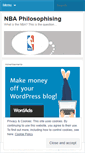 Mobile Screenshot of nbaphilosophy.wordpress.com