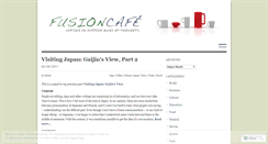 Desktop Screenshot of fusioncafe.wordpress.com