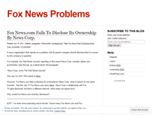 Tablet Screenshot of foxnewsproblems.wordpress.com