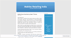 Desktop Screenshot of mobileretailingindia.wordpress.com