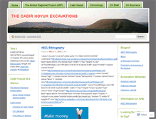 Tablet Screenshot of cadirhoyuk.wordpress.com