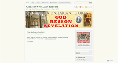 Desktop Screenshot of americanunitarianreform.wordpress.com