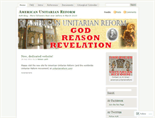 Tablet Screenshot of americanunitarianreform.wordpress.com