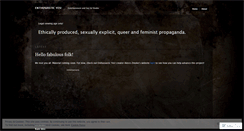 Desktop Screenshot of enthusiasticyes.wordpress.com