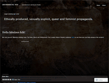 Tablet Screenshot of enthusiasticyes.wordpress.com