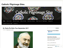 Tablet Screenshot of catholicpilgrimagesites.wordpress.com