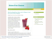 Tablet Screenshot of glutenfreecleanse.wordpress.com