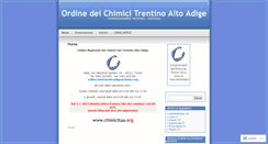 Desktop Screenshot of chimicitrentinoaltoadige.wordpress.com