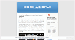 Desktop Screenshot of dointhelambethwarp.wordpress.com