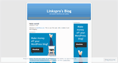 Desktop Screenshot of linkspro.wordpress.com