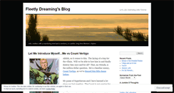 Desktop Screenshot of fleetlydreaming.wordpress.com