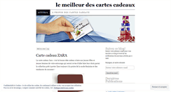 Desktop Screenshot of lemeilleurdescartescadeaux.wordpress.com