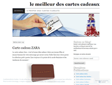 Tablet Screenshot of lemeilleurdescartescadeaux.wordpress.com