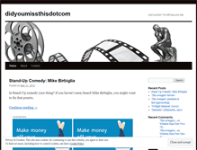 Tablet Screenshot of didyoumissthisdotcom.wordpress.com