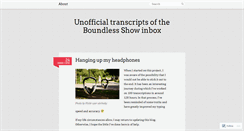 Desktop Screenshot of boundlessshowinbox.wordpress.com