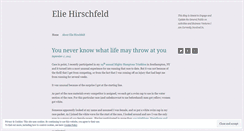 Desktop Screenshot of eliehirschfeld.wordpress.com