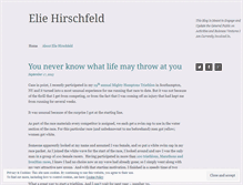 Tablet Screenshot of eliehirschfeld.wordpress.com