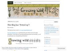 Tablet Screenshot of growingwildceeds.wordpress.com